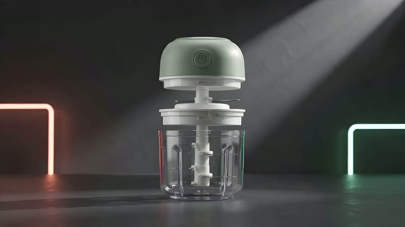 PrepEase Electric Garlic Chopper on a kitchen counter